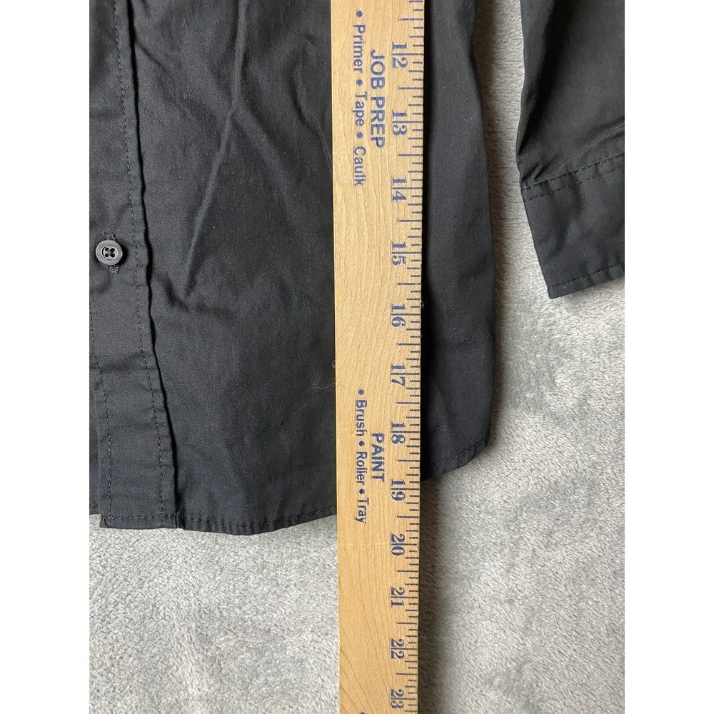 George Boys S Black Dress Shirt Long Sleeve
